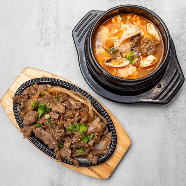Bulgogi and Tofu Soup.